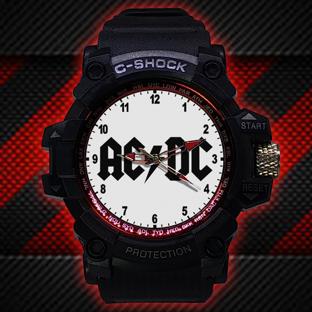 (ISTIMEWA BOSSQUE) JAM TANGAN ACDC LIST MERAH - EXCLUSIVE 2