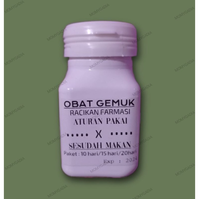 OBAT GEMUK BADAN PRIA DAN WANITA PERMANEN RESEP FARMASI BPOM