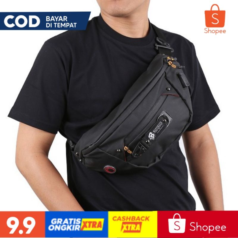 WaistBag Usb Buffback Wilson Premium Waterfroop Free Keychain