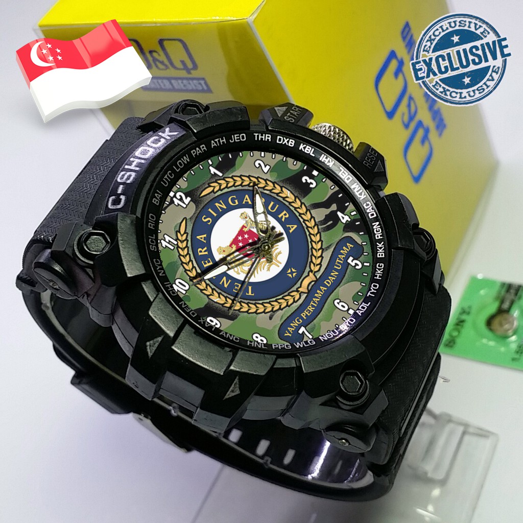 (EXCLUSIVE) JAM TANGAN TENTARA SINGAPURA. ANGKATAN BERSENJATA REPUBLIK SINGAPURA 1