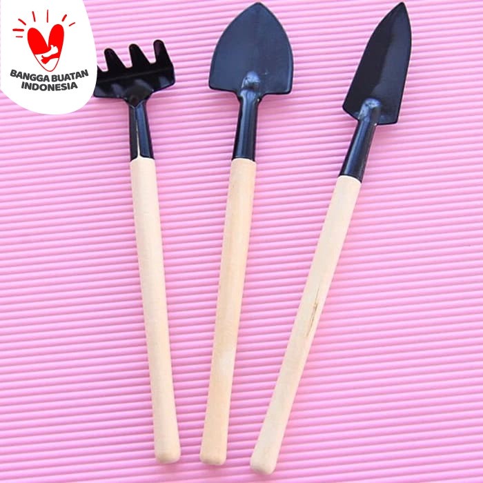 alat berkebun  set 3 in 1 / mini sekop gardening tools / sekop mini