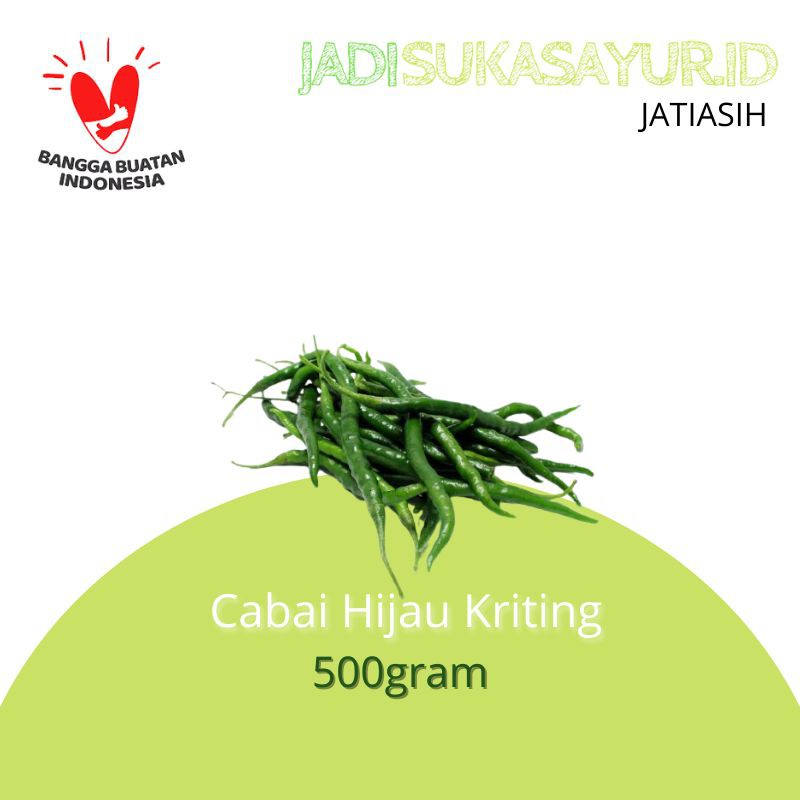

Cabai Hijau Kriting 500gram - Sayur Segar Bekasi Instant Delivery