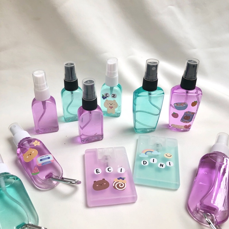 Handsanitizer Spray Gantung Aesthetic Lucu Murah Bisa Refill Spray Gantung, Spray Card COD