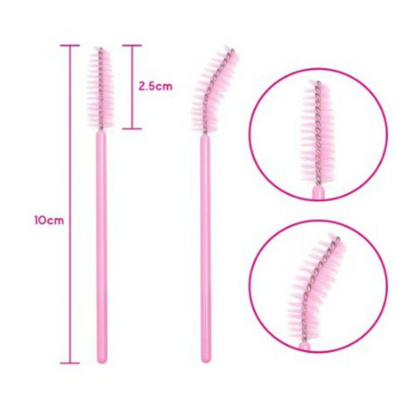 Sisir Kuas Maskara Spoolie Brush Mascara Sikat Eyelash Extention Bulu Mata Alis Eyebrow