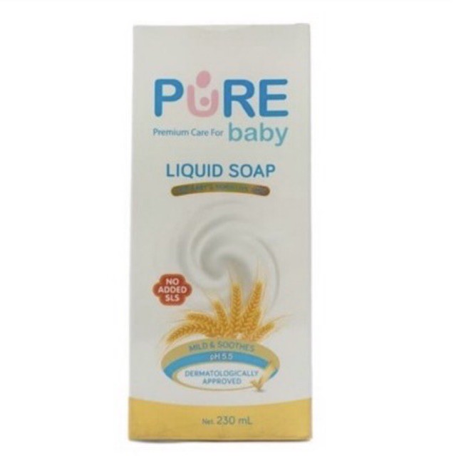 Pure Baby Liquid Soap 230ml - Pure Baby Sabun Mandi Bayi Kulit Sensitif