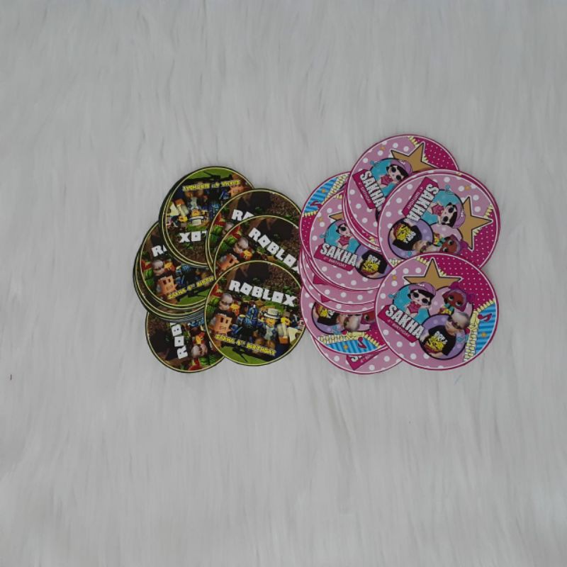 

stiker ultah custom buat box nasi