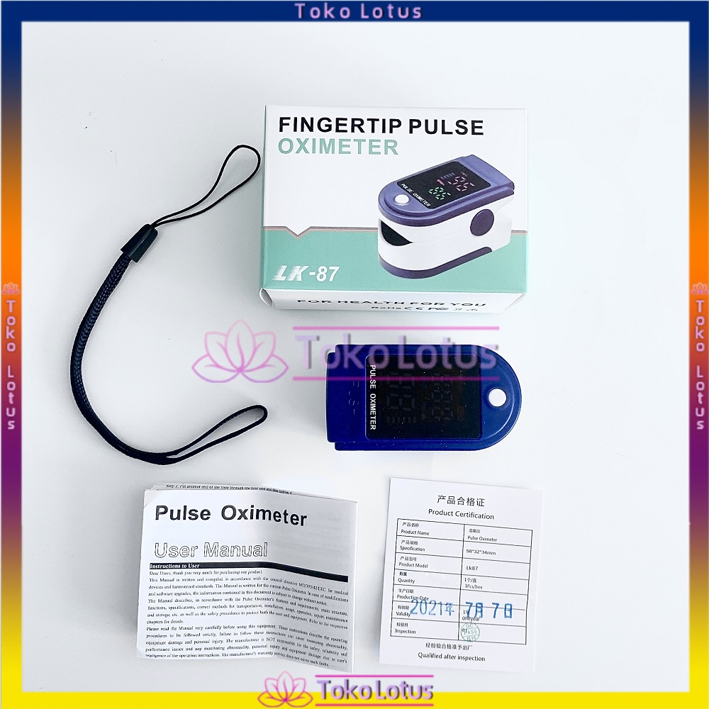 Fingertip Pulse Oximeter / Alat Ukur Detak Jantung / Oxymeter [BISA COD]
