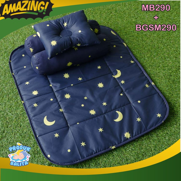 Matras perlak alas Ompol Bayi Tempat Tidur Bayi Motif Krtun Lucu MB+BGSM290