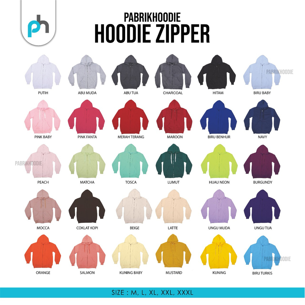 PABRIKHOODIE - JAKET HOODIE ZIPPER BURGUNDY POLOS {PRIA & WANITA} M - XXXL-4