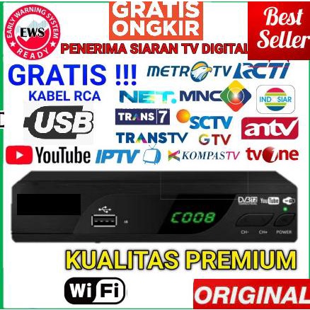 Digital TV BOX DVB T2 TV TUNER - tanpa wifi