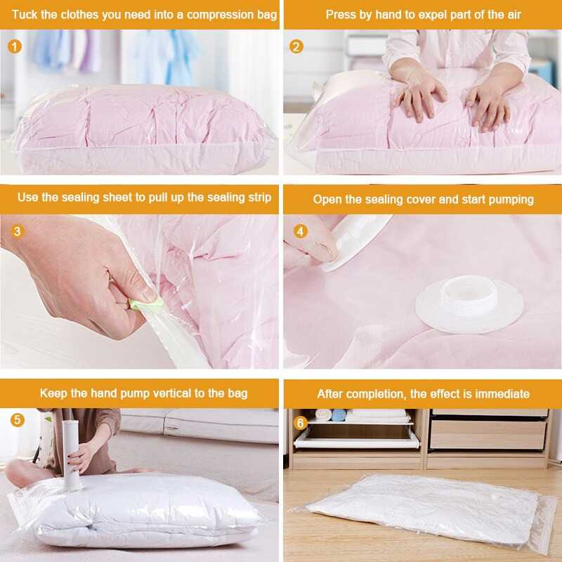 Plastik Vacum Bag Simpan Baju / Vacuum Clothes Bag 10pcs