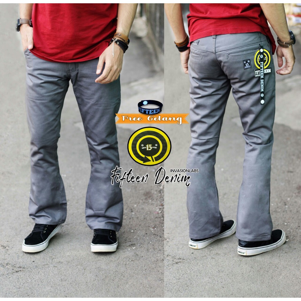 TERLARIS ! CELANA CHINO PANJANG CUTBRAY PRIA DEWASA ORIGINAL FIFTEEN DENIM KEREN MURAH BERKUALITAS PREMIUM