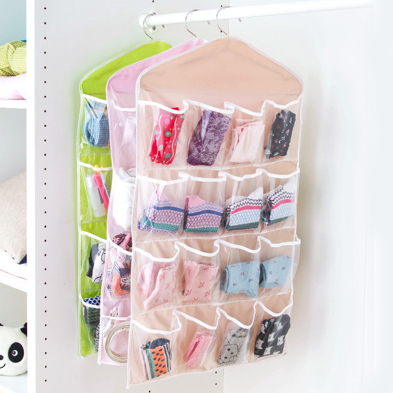 Swopply HL0036 Gantungan Celana Dalam 16 Sekat Pouch Hanging Organizer