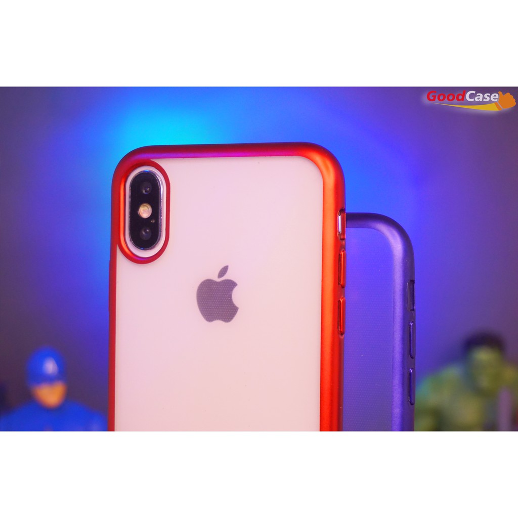 GoodCase - Case iPh 6 | 7/ 8 | 6+/ 7+/ 8+ | 9/XR | 9+/XS Max TPU Chrome Dove Silicone Case