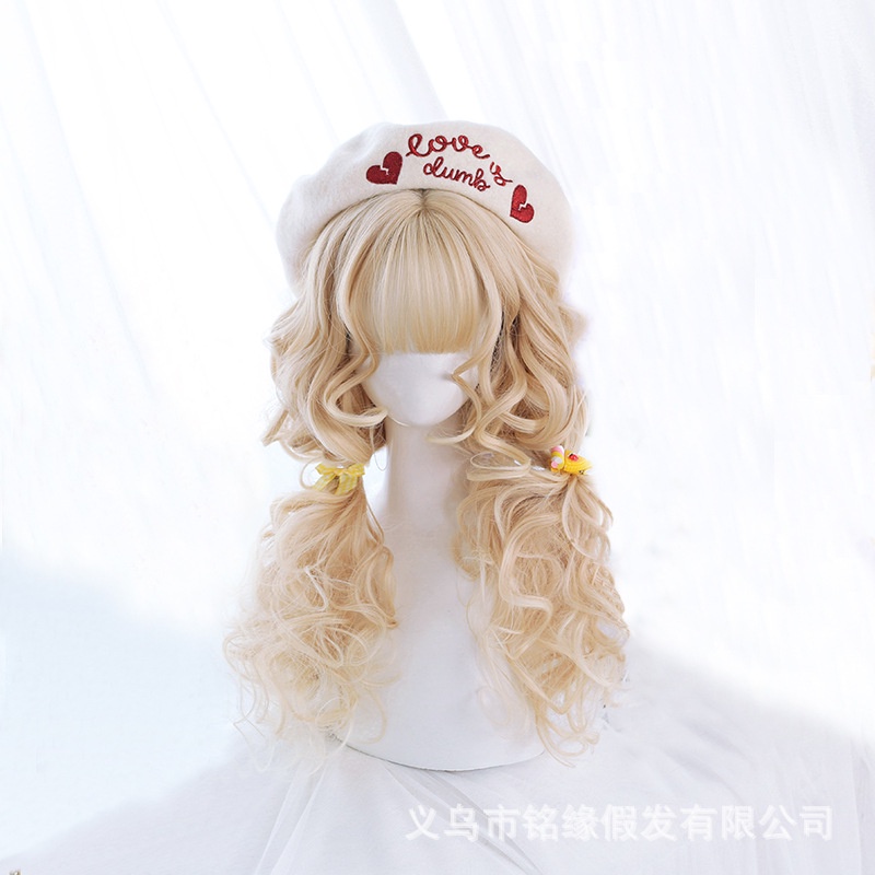 WDA-29 wig daily jepang korea kpop panjang mermaid curly natural rambut palsu