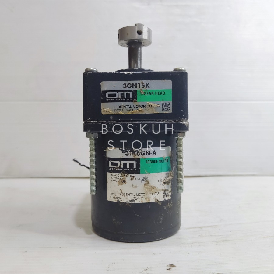 Ac Motor Gearbox Oriental Motor 15W 1:15 100V