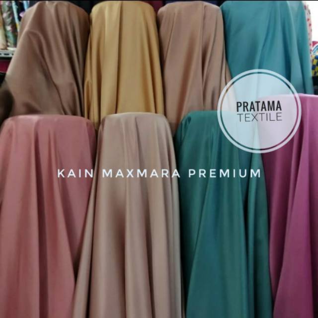 Maxmara premium/kain kebaya dres,dan puring/maxmara polos ...