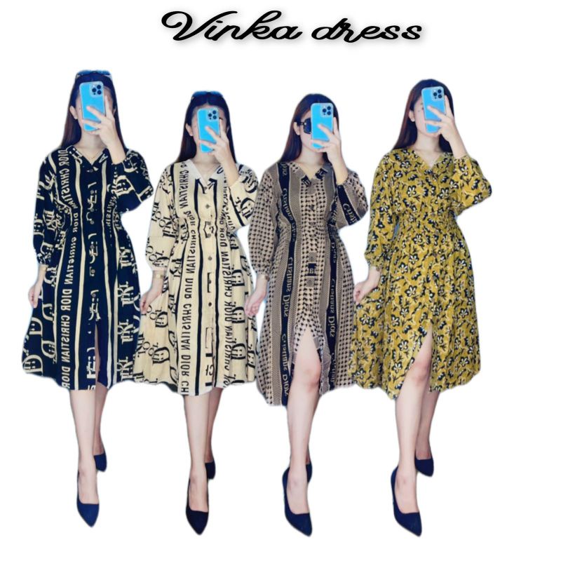 COD// VINKA DRESS BY VN STORE FASHION // VINKA DRESS DST