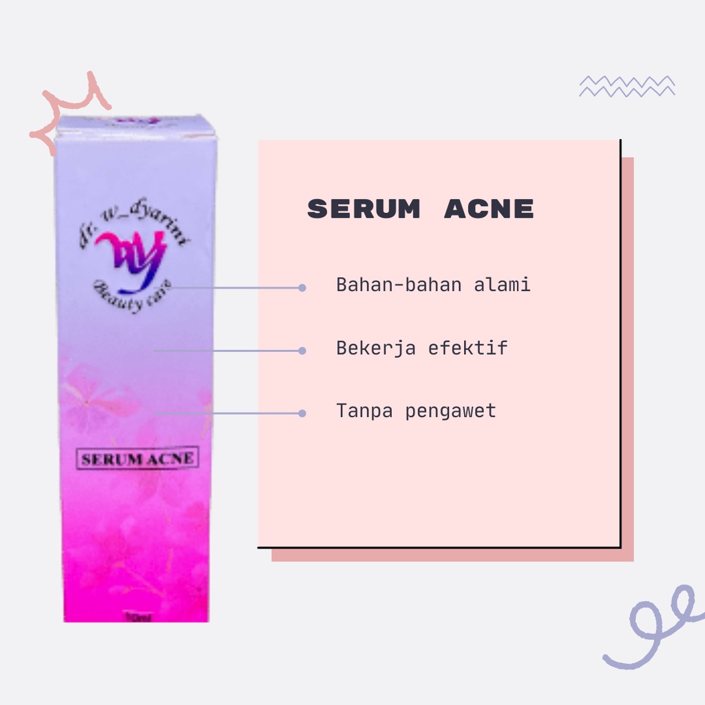 Serum Acne Glowing Bpom Dr. Widyarini Serum Jerawat Pencerah Pemutih Wajah Untuk Kulit Berjerawat dan Berminyak BONUS Hand Sanitizer &amp; FREE Packing Bubble Wrap