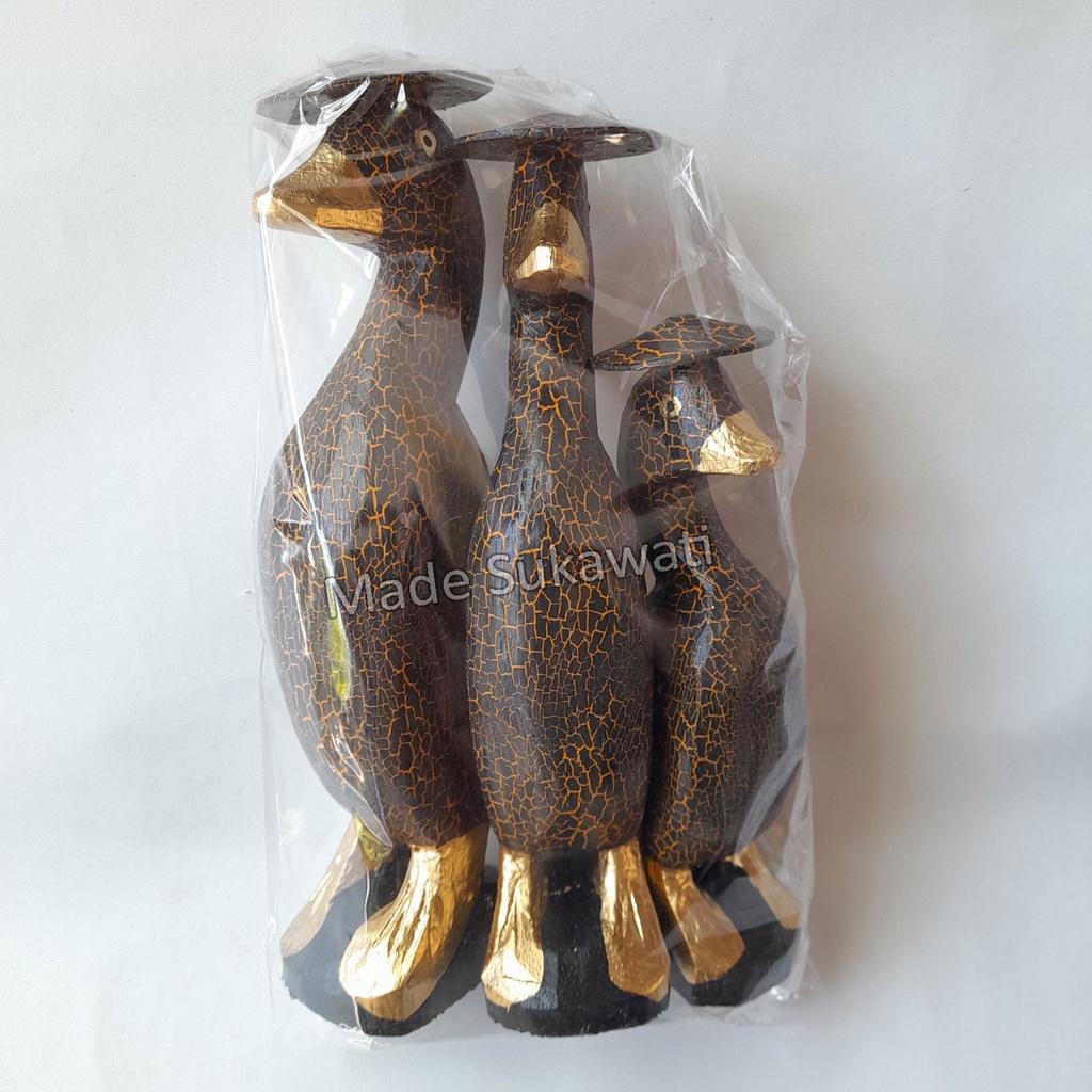 Patung Bebek berdiri payung 1 set kerajinan handmade hiasan dekorasi