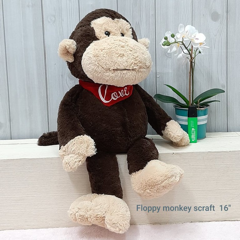 Boneka Monkey Scraft 55cm/boneka monyet/boneka animal/boneka kado ultah