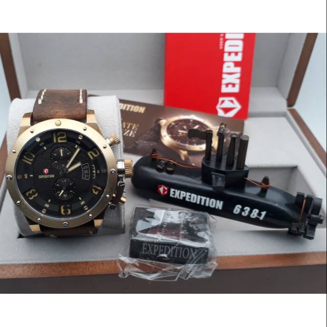 Expedition Limited Edition E6381 Bronze Leather Brown for Men Original