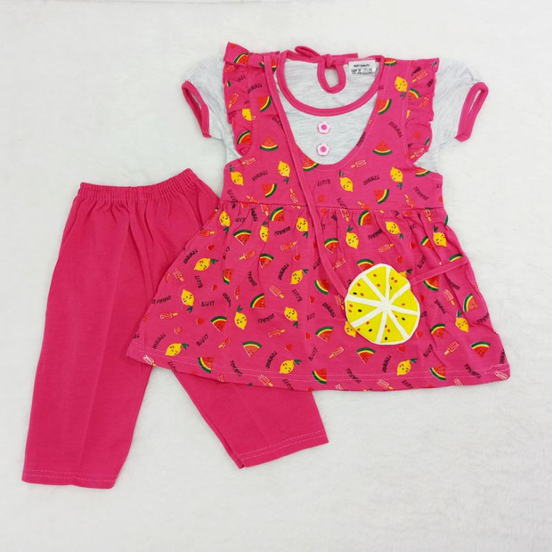 [Ss-1044] Setelan Anak Perempuan Size 1-2tahun, Baju Anak Lucu, Pakaian Anak Cewek
