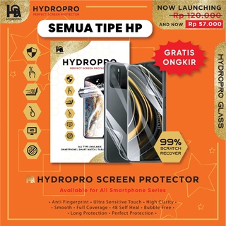 HYDROPRO Semua Tipe HP – Anti Gores Hydrogel Full Screen – Not Tempered Glass