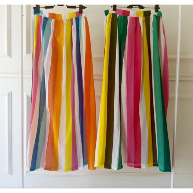 ROK PANJANG PELANGI . RAINBOW MAXI SKIRT