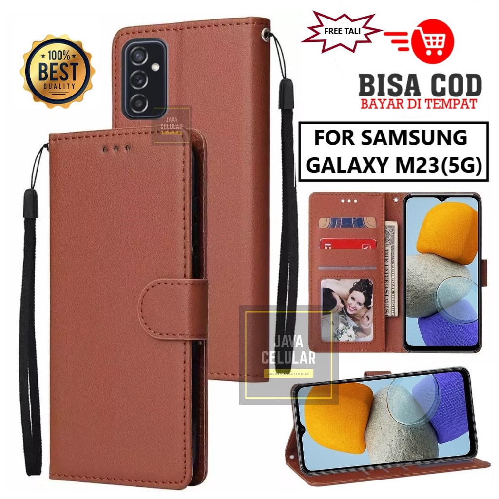 Flip Case Untuk Samsung Galaxy M23(5G) Flip Case Kulit Casing Dompet Case Wallet Leather Flip Case S