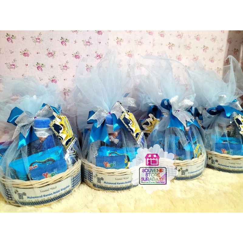 Hampers Snack Ultah / Paket rotan / Parcel Ultah / Hampers baby born/ Rotan Snack/ Snack Ultah Murah