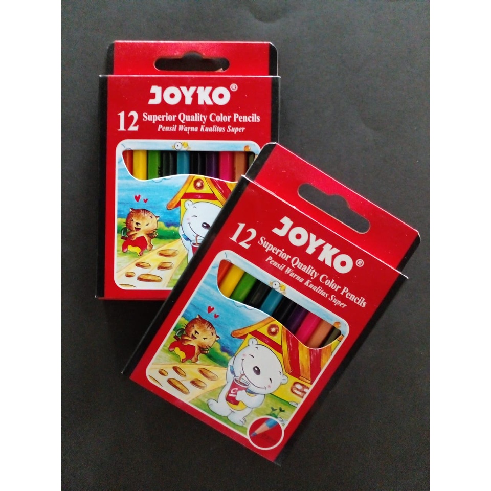 

[REAL PICT 100% ORI] Pensil Warna / Color Pencil Kualitas Super JOYKO 12 / CP-S12