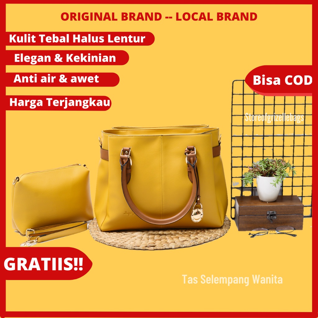 Tas Kerja Kantor Kantoran Ngantor Ngajar Ngampus Ngaji Kulit Kekinian Wanita Ibu Import Ready Batam 