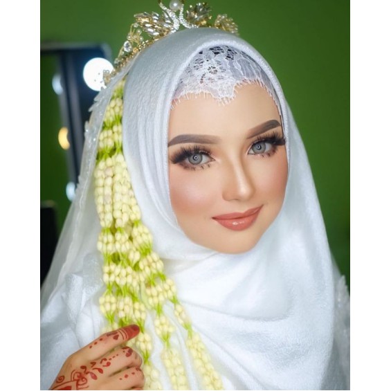 Iner Brukat Lace  Aksesoris Hijab Pengantin  Aksesoris Hijab Wisuda  Aksesoris Hijab Pesta