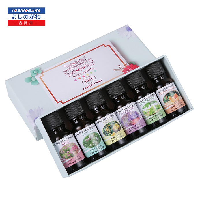 Oil aromaterapi paket 6 PCS Minyak Aromaterapi esensial Oil 10 Ml - yosinogawa