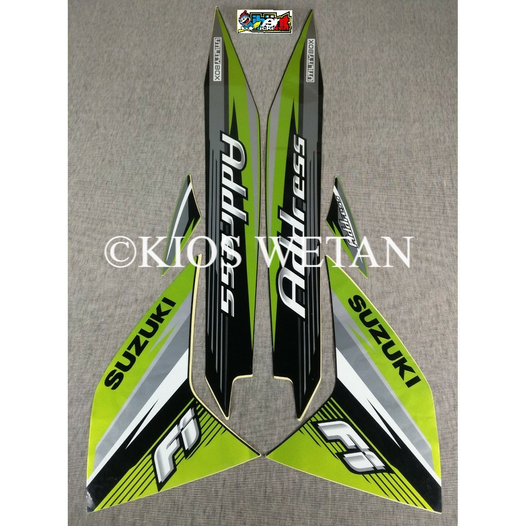 STRIPING SUZUKI ADDRESS HIJAU 2015 STIKER LIS R
