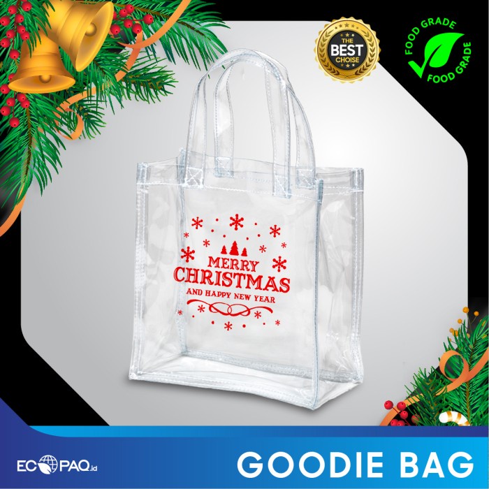 Paper Bag Mika - Goodie Bag Transparant - Tas Bening -251031- Natal A (2pcs)