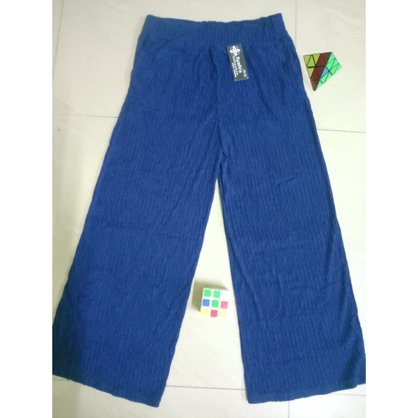 KULOT PANJANG KATUN STRETCH-Biru babat