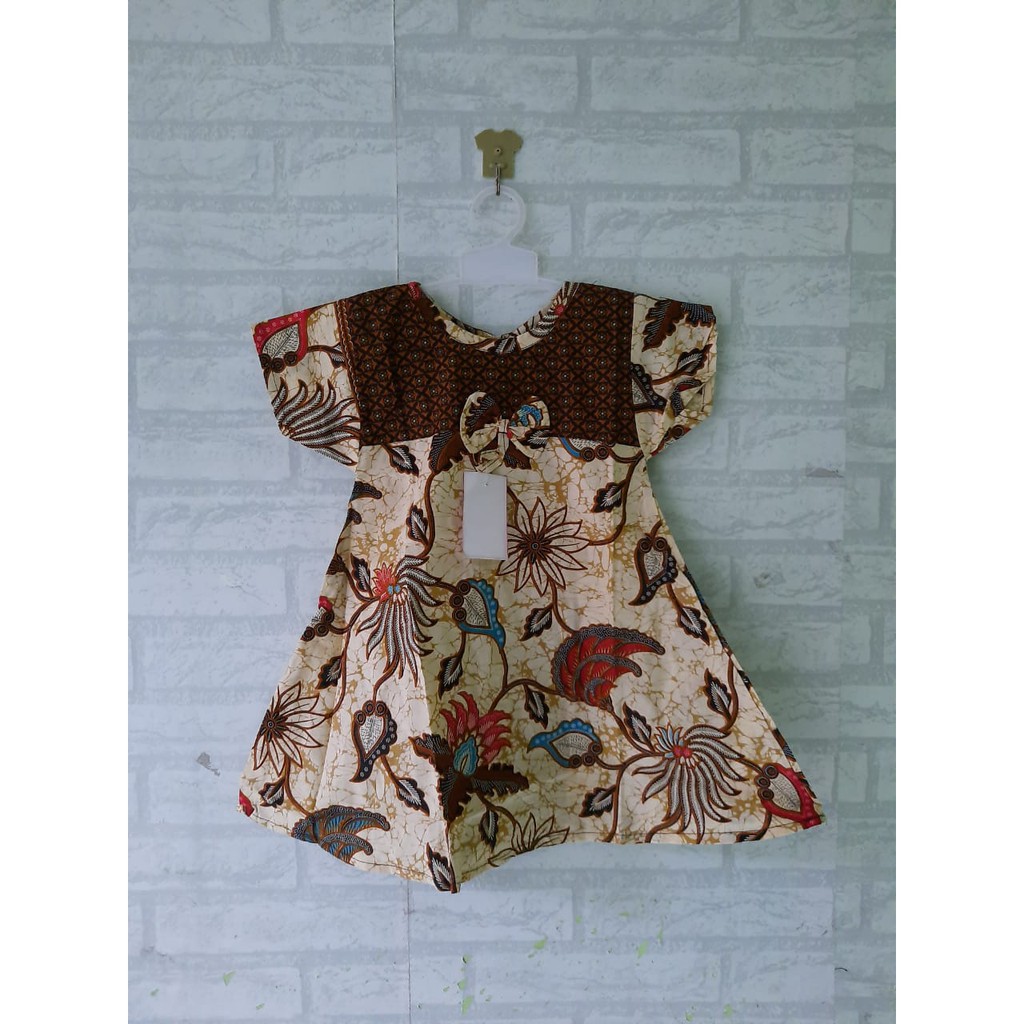 Dress batik klok anak (2th - 4th)