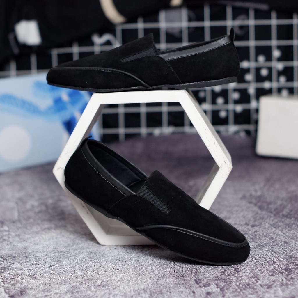 SEPATU SLIP ON PRIA LOAFER DEWASA SUEDE PREMIUM CASUAL FORMAL SLIP ON PRIA KERJA KANTOR GURU PNS PESTA RESMI NYAMAN || SLIP ON PRIA PANSUS BERKUALITAS TRANDY