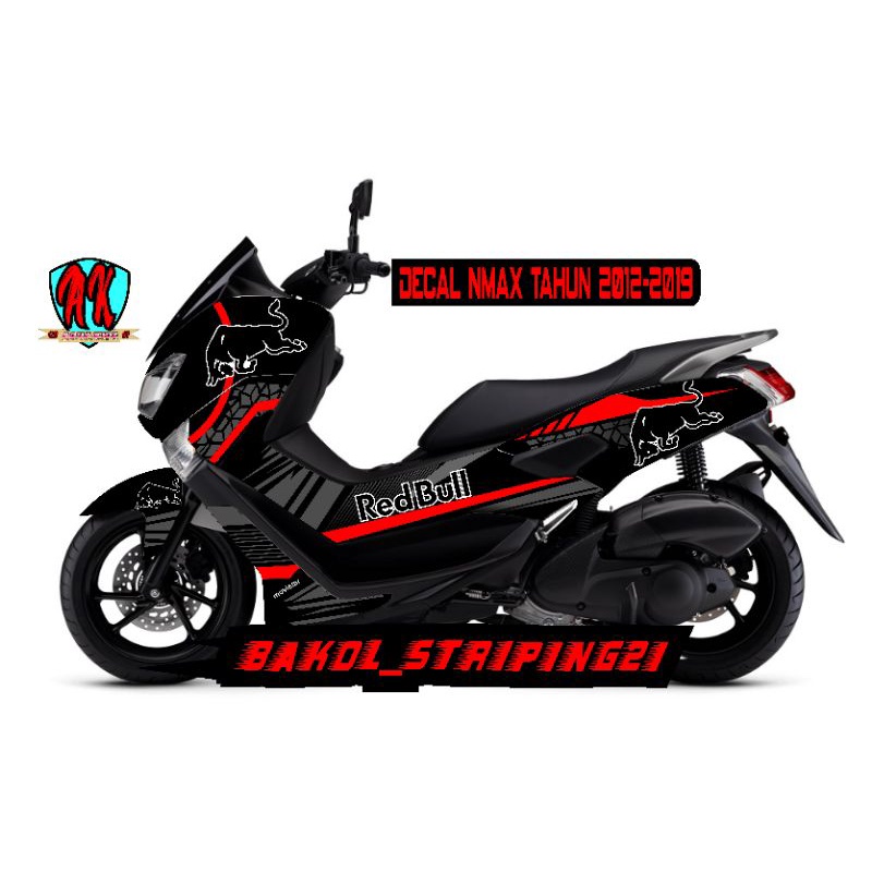 DECAL NMAX OLD FULL BODY MOTIF RED BULL