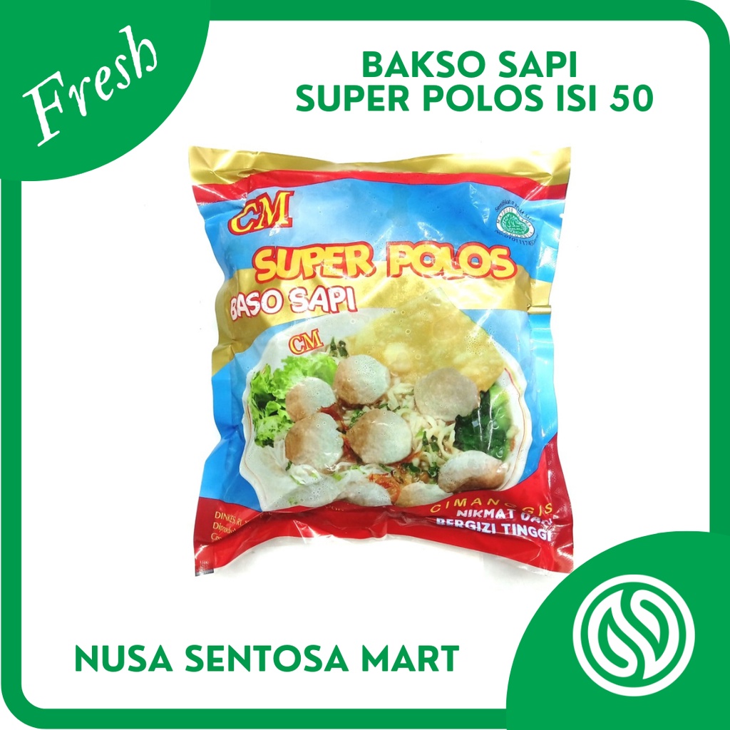 

Bakso Sapi Cimanggis Super Polos Isi 50 Butir