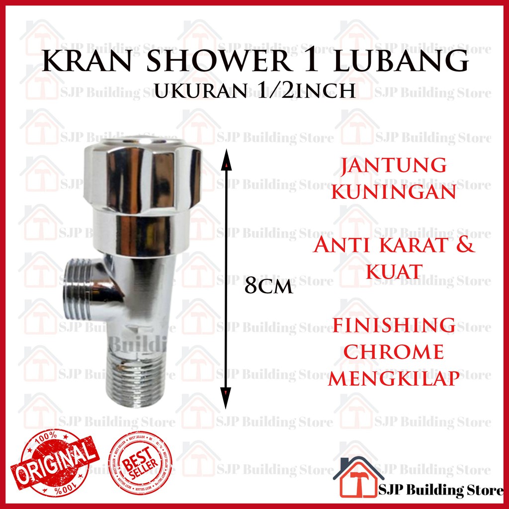 STOP KRAN SHOWER / KRAN SHOWER 1 LUBANG CLOSET FLEXIBLE STAINLESS PVC ON OFF MONOBLOCK