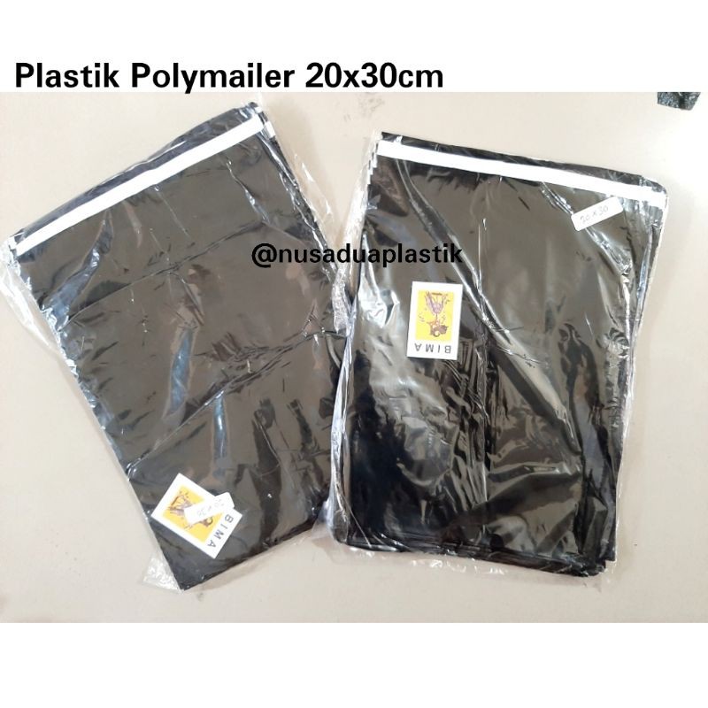 

Plastik Polymailer Hitam 20x30 Amplop Kantong Packing Plastik