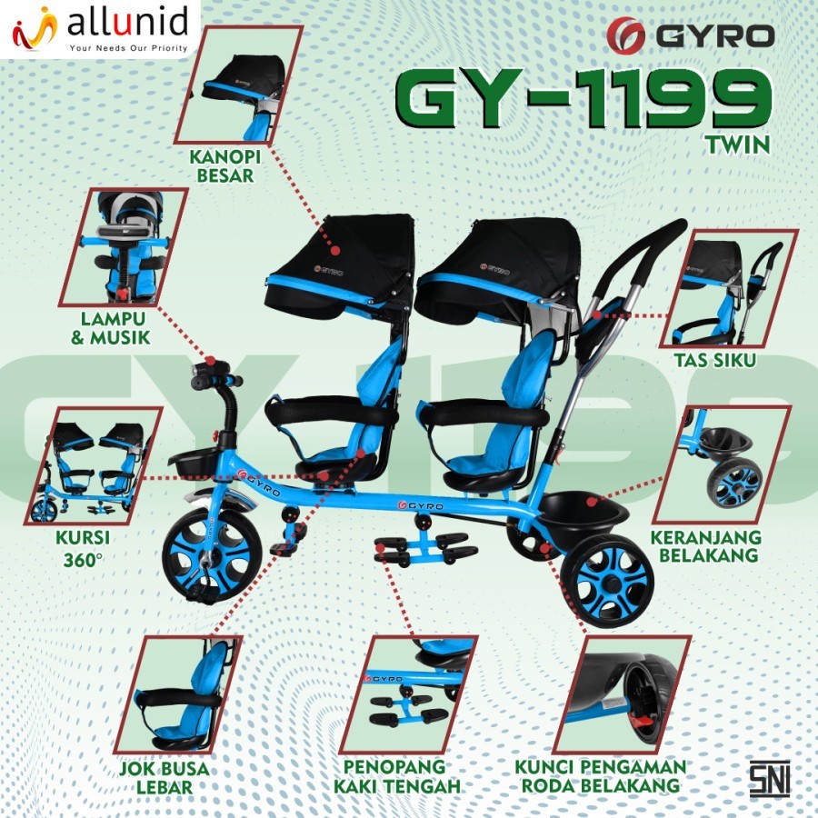 Sepeda Stroler Anak GYRO GY-1199 Sepeda Aanak