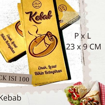 

Kantong Kebab Kecil 100 pcs - Dus Kebab Coklat Kecil - Kemasan Untuk Kebab isi 100