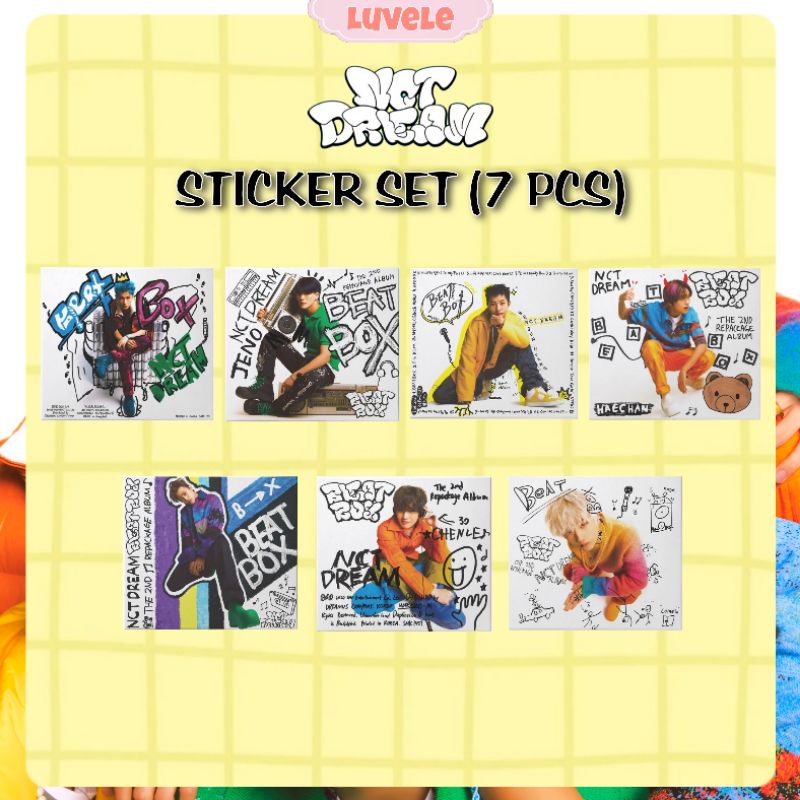 Stiker NCT  DREAM Beatbox Sticker Set 7 pcs