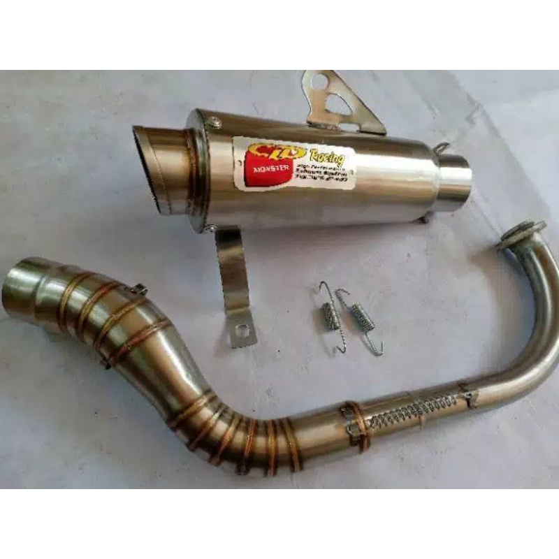 Knalpot racing CLD moster untuk motor mio sporty mio lama mio soul karbu xeon karbu