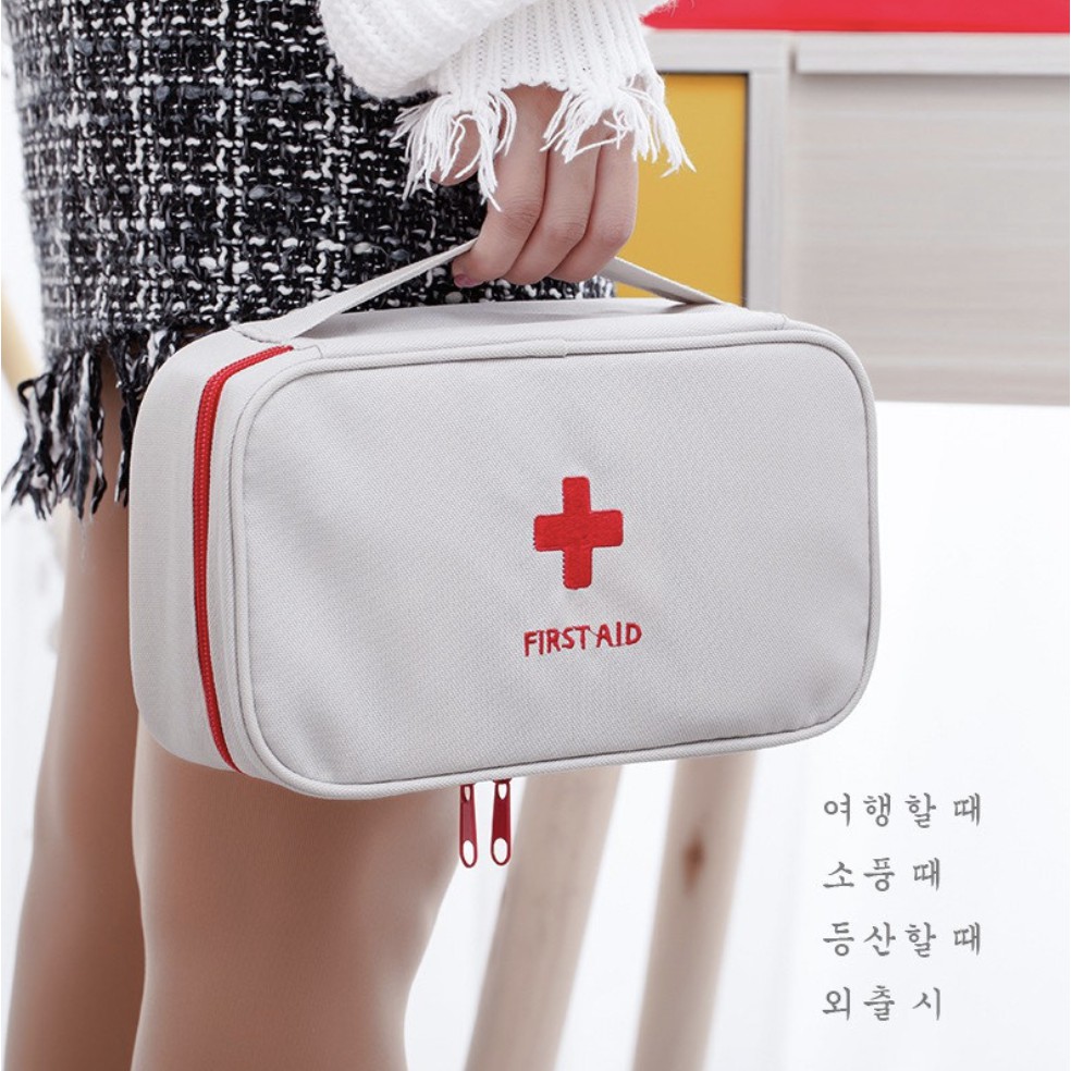 WRF42 Tas Obat P3K Korea Multifungsi Serba Guna First Aid Kit Kotak Box Travel Impor New TKM