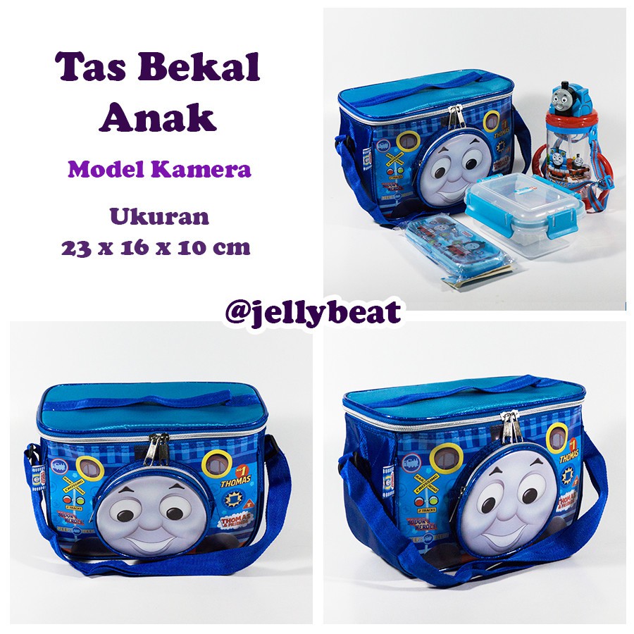 Tas Bekal Serbaguna Selempang Model Kamera My Little Pony / Thomas / Mickey Mouse